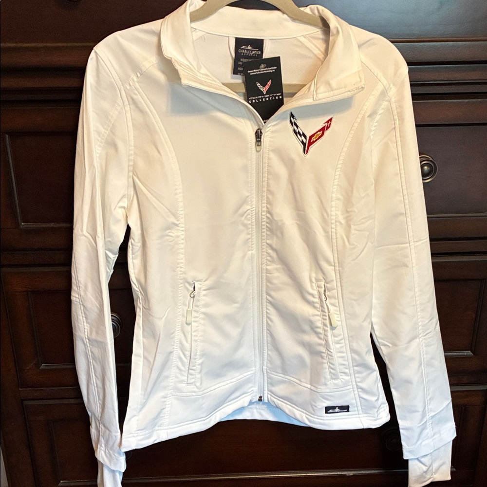 Charles River Apparel White Full-Zip Utility Softshell Jacket
